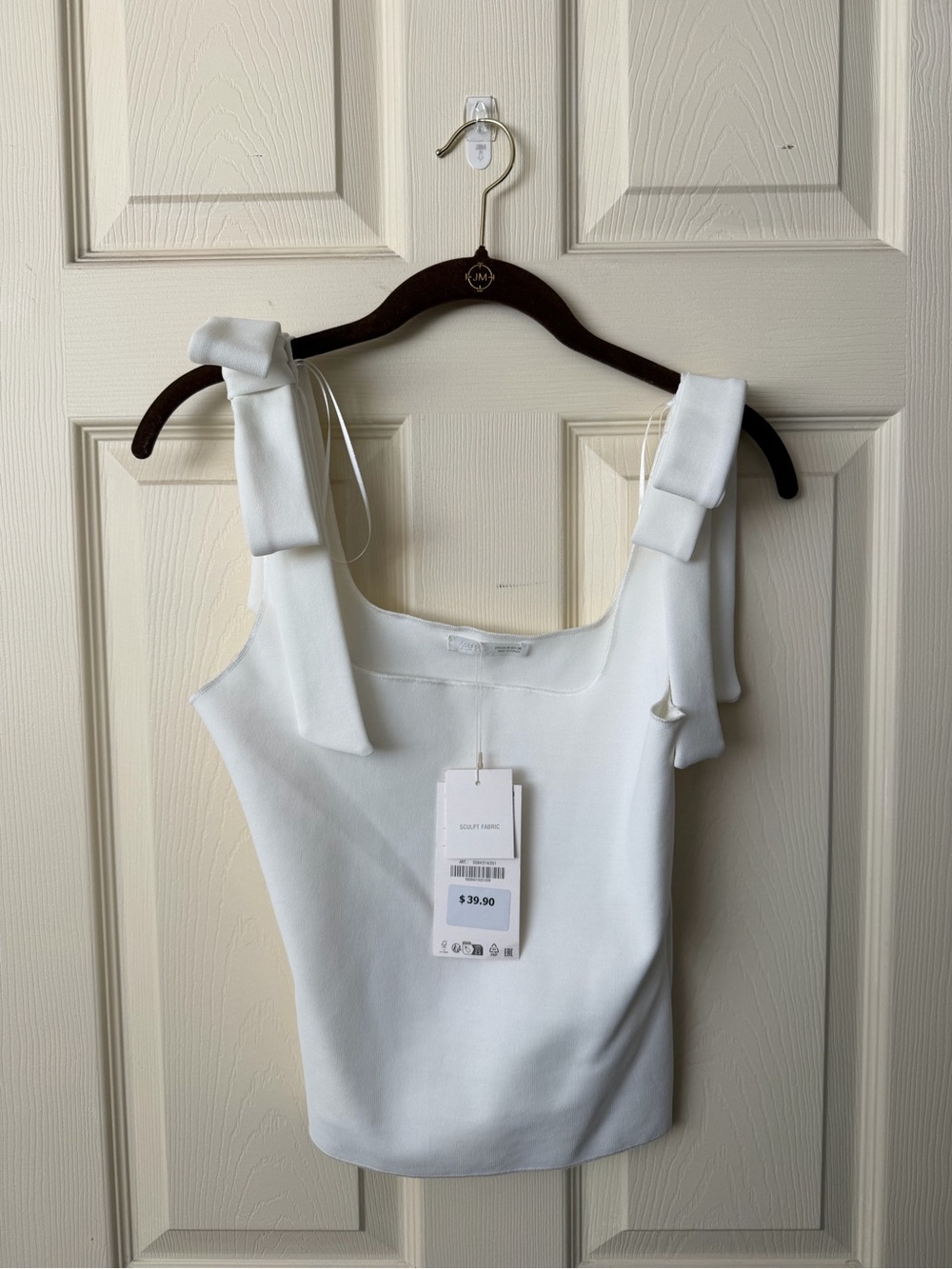 Zara - White Bow Tank